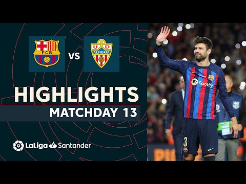 Highlights FC Barcelona vs UD Almería (2-0)