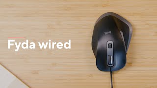 Мишка Trust Fyda Comfortable ECO USB Black-GREY (24728) — відео 1