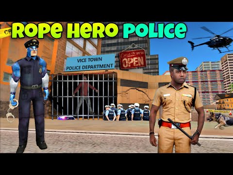 Rope Hero Tipson become a Police Officer In Vice Town | Rope Hero Vice Town