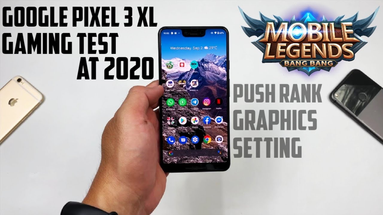 Google Pixel 3 XL Gaming Test Mobile Legends at 2020 using Screen Recording| ANTUTU,Graphics Setting