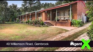 preview picture of video 'AgentX Real Estate Berwick - Presents - 49 Williamson Road Gembrook - Property Tour'