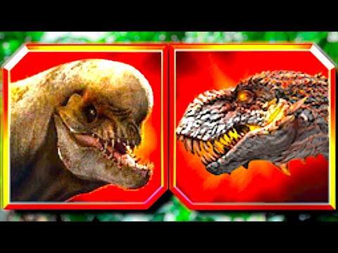 NEW D-REX VS ALPHA 06 BOSS POWERFUL BATTLES BETWEEN T-REX BOSSES - Jurassic World The Game
