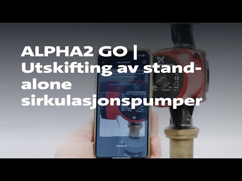 ALPHA2 GO | Utskifting av stand-alone sirkulasjonspumper