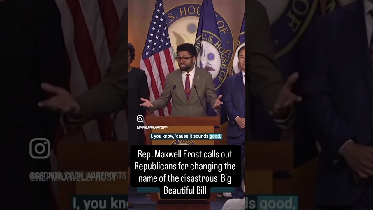 Video: Frost highlights name shift from One Big Beautiful Bill Act to Working Families Tax Cut references
