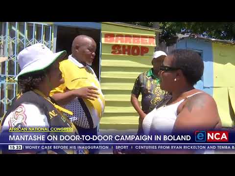 Mantashe on door to door campaign in Boland