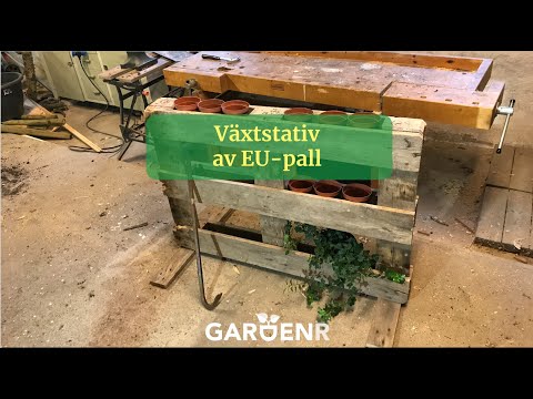 Växtstativ av EU-pall - Trädgårdshacks med GardenR
