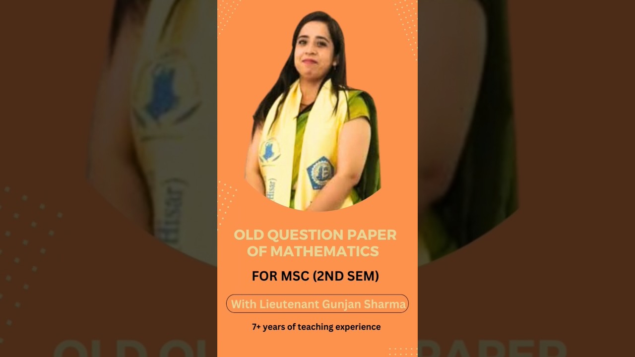 Old Question Paper of Complex Analysis for M.Sc 2nd Sem#Mathematics