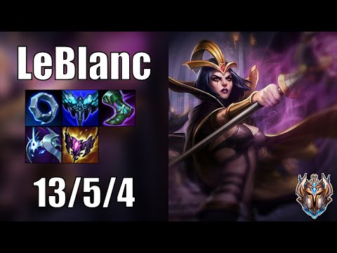 LeBlanc vs Papara SuperMassive Serin Jhin MID - Patch 13.10 euw1 CHALLENGER