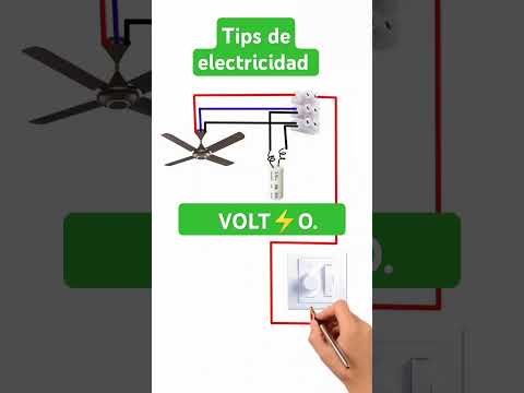 Como se conecta un capacitor a un ventilador de techo #rels #electrical #parati #diy #tips