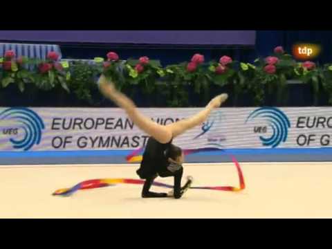 Anna Czarniecka Ribbon Team Competition European Championships Minsk 2011