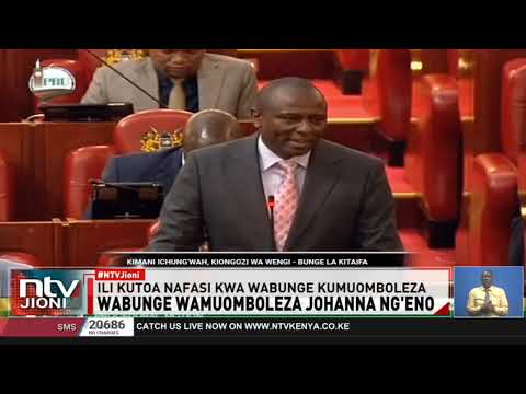 Shughuli katika bunge zasitishwa ili kutoa nafasi kwa wabunge kumuomboleza Mbunge Johanna Ng'eno