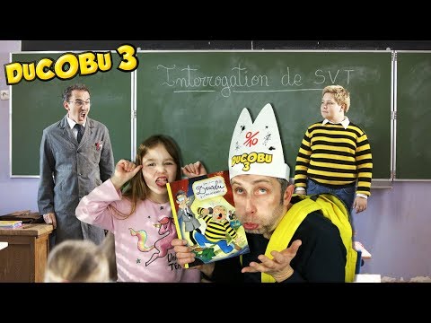 PAPA TRICHE à l'ECOLE pendant une interrogation ! Ca TOURNE MAL ! DUCOBU 3 !