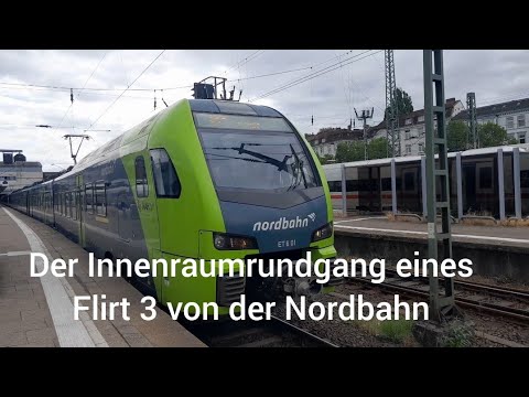 Der Innenraumrundgang eines Flirt 3 von der Nordbahn