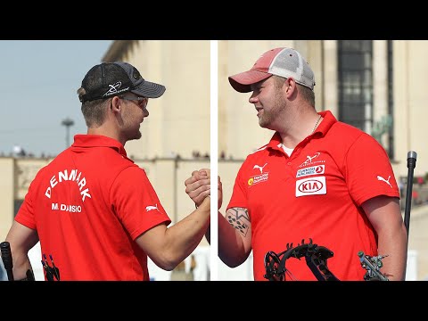 Martin Damsbo v Patrick Laursen – compound men's quarterfinal | Paris 2013 Archery World Cup Final