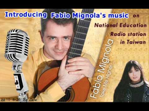 Introducing Fabio Mignola 's music on National Education Radio station in Taiwan