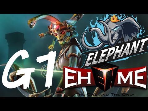 Elephant vs EHOME g1 - Medusa, DP, Mars vs Luna, TA, Beastmaster - Ti10 dota2