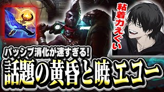 【新アイテム】パッシブ消化が速すぎる!話題の黄昏と暁を積んだエコーが強い!【LOL/切り抜き】