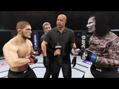 Khabib vs. Crazy Hannya - EA Sports UFC 2 - Champion Fight 🦅