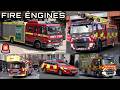 Fire Engines And Special Trucks Responding In The UK