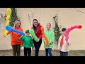 Outdoor Fun With Rocket Balloon And Learn Colors