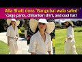 Alia Bhatt Bids Adieu To Scorching Summers In White Cargos Chikankari Shirt And Cool Hat