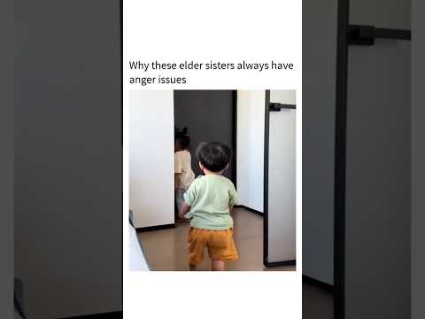 I think the little one is scared of his sister........ #fypシ゚viral #aestheic #1million #1lakh