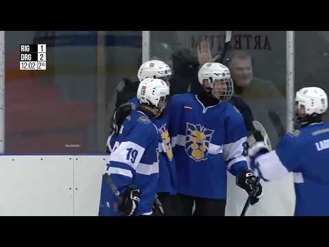 Optibet Hokeja līga. HS Rīga - Dinamo Rīga. Spēles labākie momenti