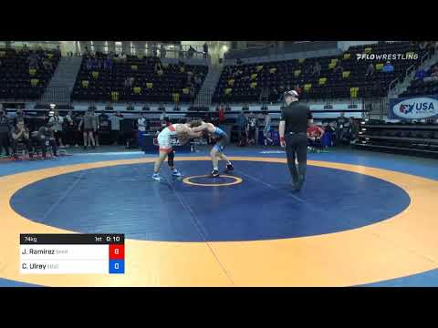74 Kg Consolation - Julian Ramirez, Spartan Combat RTC Vs Clayton Ulrey, Southeast Regional Traini