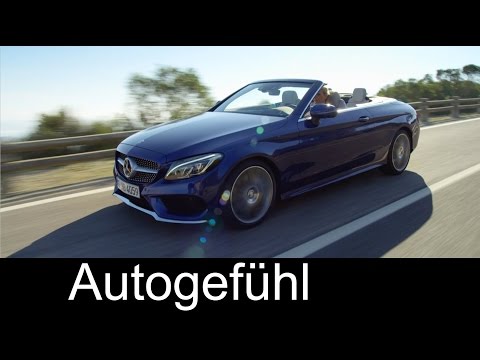 New Mercedes C-Class Convertible C-Klasse Cabriolet First Trailer 2017 - Autogefühl