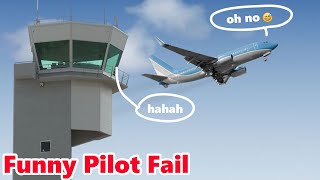 Pilot Accidentally Gives Passenger Announcement to Air Traffic Control | Funny ATC 2