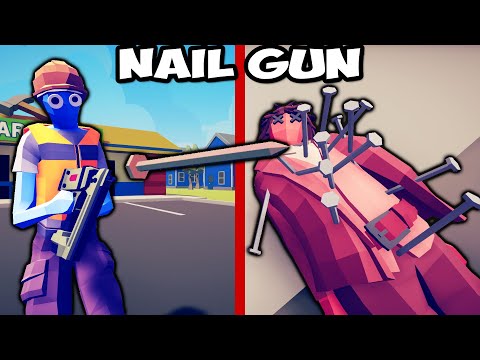 Nail Gun vs Every Faction 1v1 - Totally Accurate Battle Simulator TABS