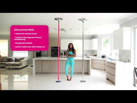 What dance pole is the best? Chrome vs. Silicone pole