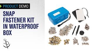 Demo of Snap Fastener Kit in Waterproof Box