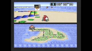 Super Mario Kart (PAL) Time Trial : Koopa Beach 2 (KB2) - 10"31 NBT (World Record)