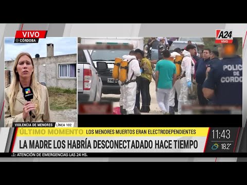 🚨 Horror en Córdoba: acusan a una mujer de matar a sus dos hijos que eran electrodependiente