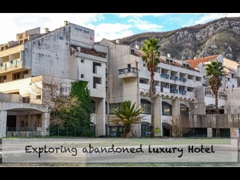 Exploring abandoned luxury Hotel Fjord in Kotor, Montenegro