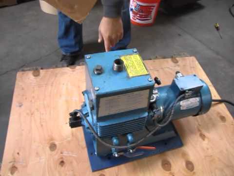 *Sold* Kinney Tuthill KTC-21 Rotary Piston Vacuum Pump 21 CFM 1-1/2hp 230/460V stokes