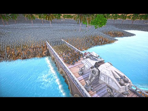 STAR WARS AT_TE Holding The Bridge To Save Villagers From MUTANTS Ultimate Epic Battle Simulator 2!