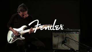 Video thumbnail for Fender American Elite Stratocaster HSS Shawbucker, Olympic Pearl | Gear4music demo by Gear4music Guitars