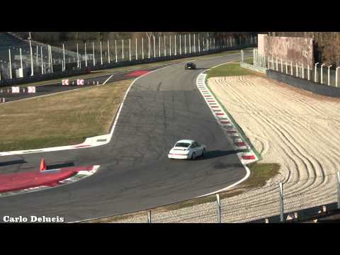 Fast FlyBys at Monza Circuit - 458 Italia powerslides!