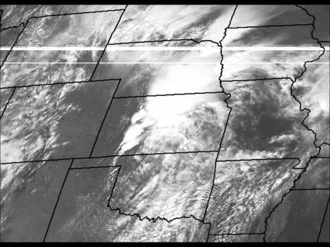 April 14 2012 Tornado Outbreak Satellite Loop