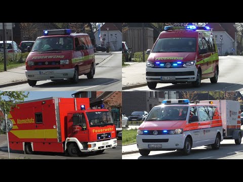 Einsatzfahrten zu Dachstuhlbrand in Kirchhatten (LK Oldenburg)