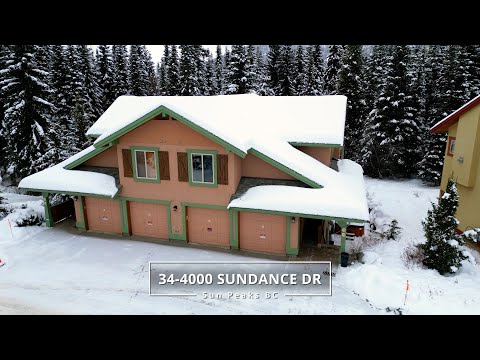 34-4000 Sundance Dr • Amazing Townhouse Real Estate Video Tour in Sun Peaks BC