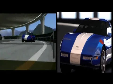 GT1 EU Intro recreated with GT5 replays side by side comparison