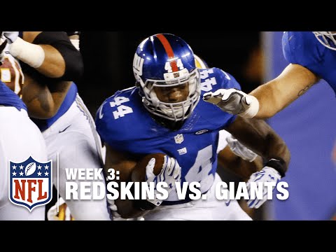 Andre Williams Runs Over Redskins Defender | Redskins vs. Giants | NFL