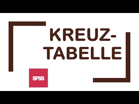 SPSS: Kreuztabellen erstellen