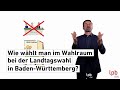 Wie Wählt Man Im Wahlraum Bei Der Landtagswahl In Baden Württemberg