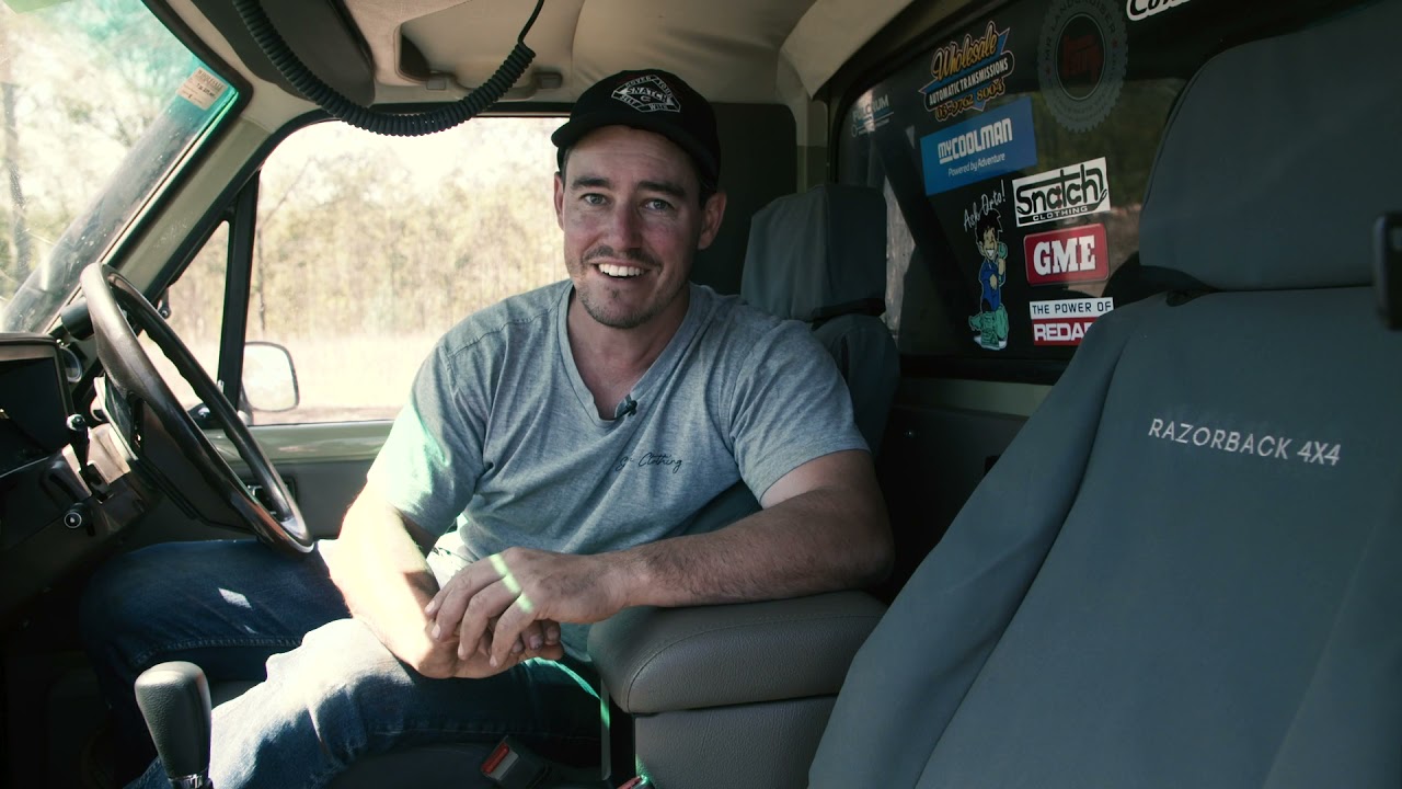 Shauno on Razorback 4x4 canvas seat covers!