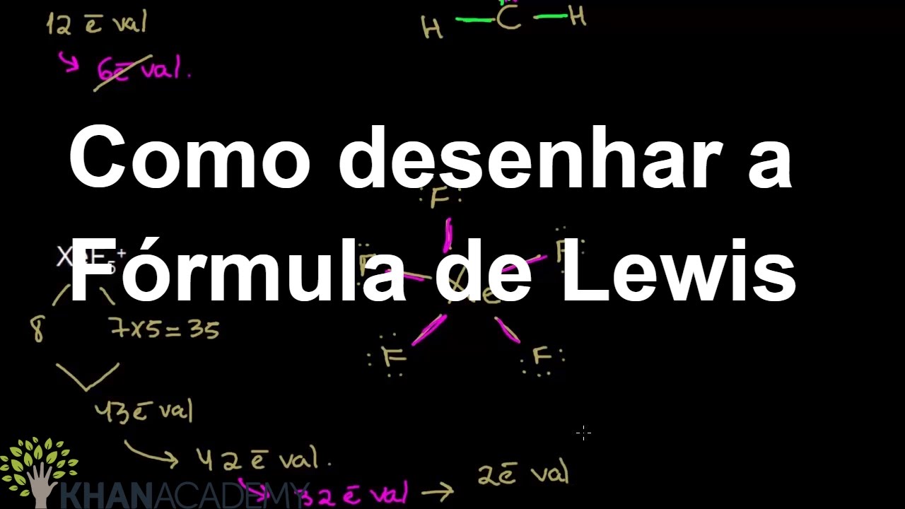 Como desenhar a Fórmula de Lewis | Ligações químicas | Química | Khan Academy