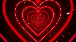 Download lagu Neon Heart Background❤️ Red Hearts Background | Led Lights Heart Background Video | Wallpaper Heart mp3